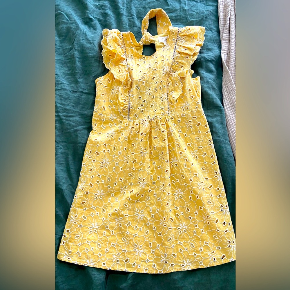 Sezane Chacha Dress Jaune Ecru - Size 34